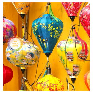 Lanterne en bambou vietnamienne authentique pour l'éclairage domestique, la décoration de Noël, artisanale, fabriquée à la main, culturelle, livraison rapide - Product Image 1