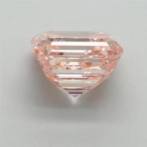 Diamante rosa intenso de corte esmeralda cultivado en laboratorio para la fabricación de anillos, certificado por IGI, fabricante de diamantes sueltos de la India. - Product Image 6