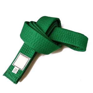Cinturón Negro 100% Algodón Elástico Transpirable Ligero de 5cm de Ancho, Doble Tira, para Artes Marciales Mixtas, Judo, Karate, Gimnasio, Escuela - Product Image 1