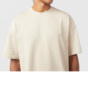 T-shirts de haute qualité pour hommes, t-shirts en coton lourd à imprimé graphique personnalisé, t-shirts unis surdimensionnés pour hommes - Product Image 3