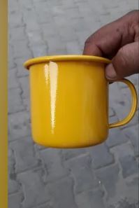 Classic Color <b>Glazed</b> High End Enamel Coffee <b>Mugs</b> Cups Custom Small MOQ Enamel <b>Mug</b> - Product Image 4