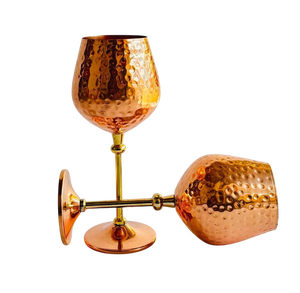 Handmade Elegant Party Goblet <b>Stainless</b> Steel Cocktail <b>Glass</b> Round Elegant Design Durable Watern Metal Drinkware Wine <b>Glass</b> - Product Image 4
