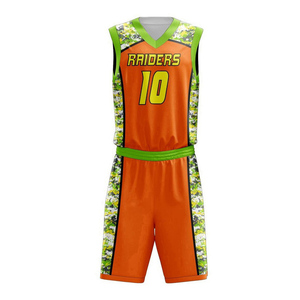 Custom Designed Adult Basketball Uniform Set Breathable Reversible 100% Polyester Anti-Bacterial Quick Dry - Product Image 5