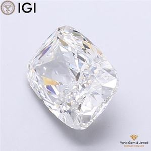 เพชรทรงคุชชั่นทันสมัย CVD Lab Grown น้ำหนัก 5.00 กะรัต ความสะอาดระดับ VVS2 สี F พร้อมใบรับรอง IGI สำหรับเครื่องประดับดีไซน์เนอร์ - Product Image 4
