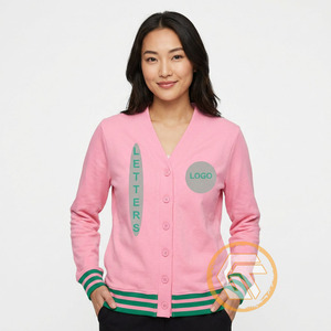 Alfa Personalizado |   Cárdigan griego de alta calidad para mujer, bordado y con apliques de acrílico Kapa, transpirable, para invierno. - Product Image 4