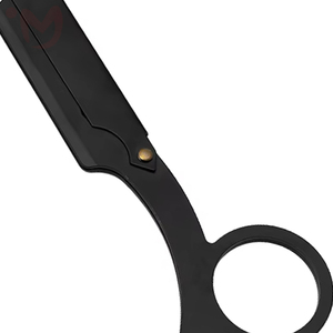 Rasoir de sécurité classique en acier inoxydable de haute qualité avec poignée ergonomique, lame unique remplaçable pour le rasage du visage, des sourcils et de la barbe - Product Image 4