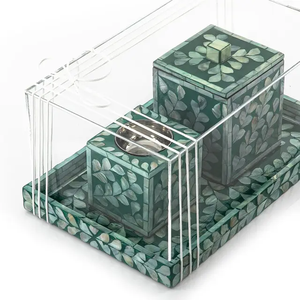 Ensemble brûleur à bakhoor NovaShell avec incrustation de nacre, porte-encens de luxe en coquille irisée pour la maison moderne et les cadeaux haut de gamme - Product Image 4