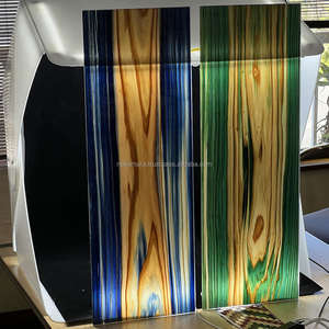 IRODORITAI <b>ACRYLIC</b> Translucent Dyed Wood Veneer <b>Acrylic</b> Panel Modern Backlit Interior Decoration Checkered Pattern Custom Colors - Product Image 6