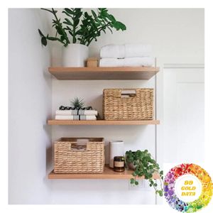 Panier rectangulaire en fibres naturelles, fabriqué en jacinthe d'eau, pour les présentoirs de magasin, les chambres d'hôtes et le rangement décoratif - Product Image 2