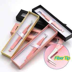 Meilleures pinces à sourcils russes à pointe en fibre, forme cœur, isolation en acier inoxydable, pointe dentée, longueur 10 mm, garantie 2 ans - Product Image 3