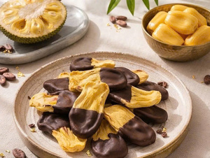 Jackfruit croustillant rencontre du chocolat noir véritable à 65 % de cacao pour une expérience de collation tropicale irrésistible et croustillante - Product Image 3