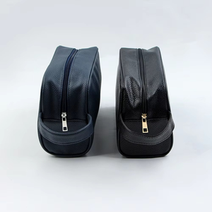 Nouvel Arrivage 2026 – Trousse de Toilette de Voyage Noire Grande Capacité Personnalisée en PU, Sac de Maquillage Résistant à l'Eau en Toile avec Poignée pour Hommes - Product Image 6