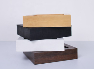 Wholesale Black <b>White</b> Natural Wood Wall Hanging <b>Square</b> Shadow Box <b>Frames</b> 25 X 25 cm 3D Shadow Box Photo <b>Frame</b> - Product Image 3