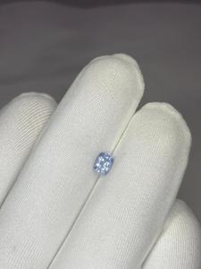 Zafiro azul cielo natural sin calentar, zafiro de Sri Lanka, corte cojín. - Product Image 3