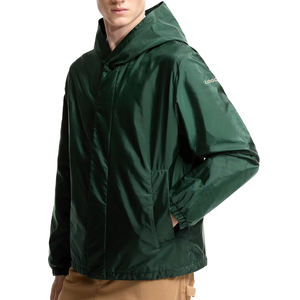 Chaqueta Cortavientos Personalizada para Hombre, con Capucha, de Nailon Ligero, Impermeable, Técnica, Minimalista, Casual y Premium - Product Image 1