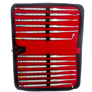 Kit de 13 instruments chirurgicaux dentaires en acier inoxydable, élévateurs manuels luxateurs, certifié CE, stérilisable, kit de précision - Product Image 3