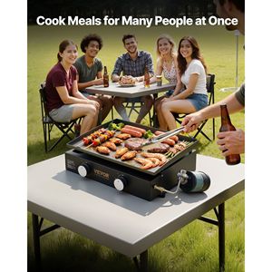 Plancha de Cocina Comercial de Alta Resistencia de 22.4 Pulgadas, Placa de Acero Antiadherente para Cocinar, Parrilla de Gas para Encimera, Ollas, Sartenes y Planchas - Product Image 3