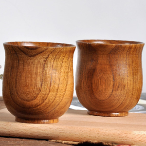 Taza de madera única para servir té, leche y café en la cocina, estilo premium y de la mejor calidad. - Product Image 1