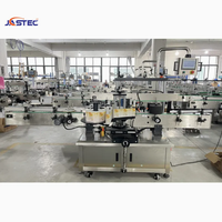 Machine d'étiquetage automatique double face pour bouteilles plates carrées, applicateur d'étiquettes avant et arrière pour flacons pharmaceutiques liquides