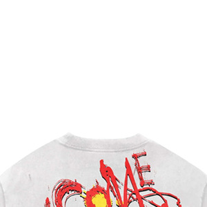 <b>Men's</b> <b>White</b> Oversized T-<b>Shirt</b> <b>Short</b> <b>Sleeve</b> Printed Graphic O-Neck Street Style Jersey Cotton Character Design - Product Image 3