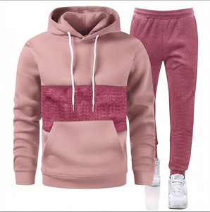 Conjunto Deportivo Informal con Capucha de Alta Calidad, Grueso y Sólido, Transpirable y Ecológico, 100% Algodón, Sudadera con Capucha y Pantalones para Hombre - Product Image 6