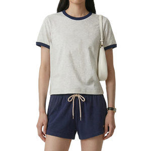 New Top Women's Signature Logo Lounge Shorts Custom OEM Premium Cotton Fleece Heavyweight 450 GSM Garment Dyed Casual Athletic - Product Image 3