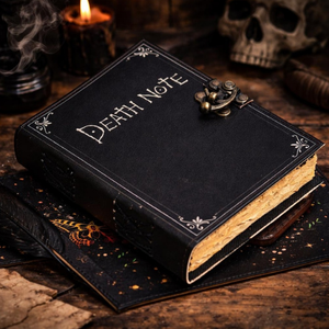 Diario de Cuero Gótico Oscuro, Libro de Sombras Hecho a Mano, Grimoire Recargable, Diario de Papel con Borde Rústico Vintage, Regalo - Product Image 5
