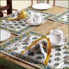 Lot de sets de table modernes en coton et lin faits à la main, écologiques, résistants à la chaleur, personnalisables, fins, pour mariage - Product Image 3