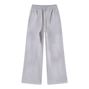 Pantalon de jogging large délavé à l'acide personnalisé pour marques de mode, coupe décontractée, tissu épais, faible MOQ, vente en gros - Product Image 4