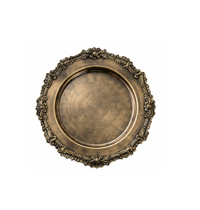 Nouvelle Assiette de Présentation Ronde Vintage en Métal Poli de Haute Qualité pour Fêtes – Vaisselle Décorative Durable - Product Image 4