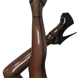 Pantimedias opacas por encima de la rodilla para mujer, de color sólido, sin costuras, de spandex y poliéster, estilo sexy, para usar en todas las estaciones. - Product Image 2