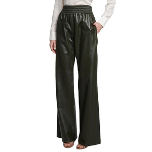 <b>Women</b> High Quality Flare Pants Custom Logo Stretch Bell Bottom <b>Trousers</b> with Fashionable High Waist Fit for Casual Streetwear - Product Image 1