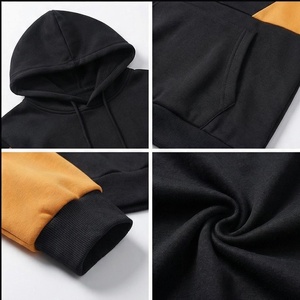Sweat-shirt à capuche oversize pour homme avec blocs de couleur et poche avant, manches classiques, style décontracté, style automne - Product Image 4