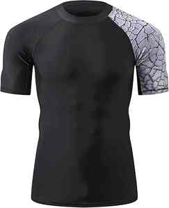 Chemises de compression pour hommes, écologiques, pour la gym et le fitness, en polyester et coton, séchage rapide, respirantes, manches longues, tailles et couleurs personnalisables - Product Image 1