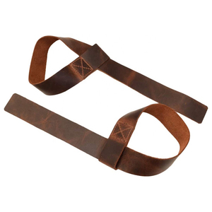 Bandes de maintien pour poignets en cuir pour la musculation, la force athlétique et l'entraînement en salle de sport, antidérapantes, par ASKIM IMPEX Fitness Safety - Product Image 1