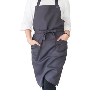Custom Size Low MOQ Ready to Ship Thermal Durable Bib <b>Work</b> <b>Apron</b> Leather with Pocket for Kitchen Use - Product Image 1