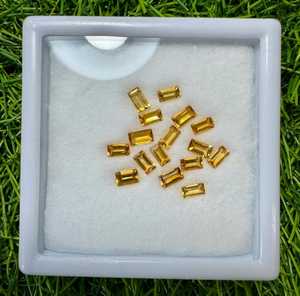 Natural Citrine Baguette Cut Loose Gemstones Yellow Citrine Stones All shape And Sizes Available Wholesale for Jewelry Making - Product Image 1
