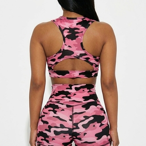 Sujetador Deportivo para Mujer, Transpirable, Absorbente de Humedad, para Gimnasio y Yoga, Estampado de Leopardo, Ecológico, Simple, OEM/ODM - Product Image 3