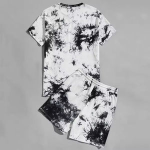 Ensemble de vêtements de sport pour homme, été, respirant, thermique, brodé, grande taille, fin, séchage rapide, haut à manches courtes et short de sport - Product Image 4