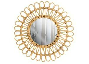 Miroirs muraux ovales pleine longueur en rotin tressé rustique pour chambre, salon et dressing – Vente en gros - Product Image 3