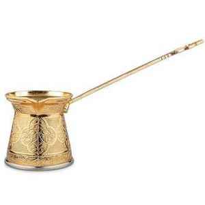 Cafetera Turca Auténtica Hecha a Mano, de Cobre y Latón, Estilo Otomano, Tetera Pequeña para Café, Cafetera Tradicional para el Hogar - Product Image 1