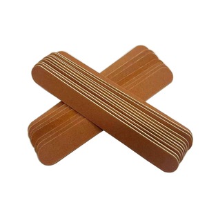 BAFA SURGICAL INSTRUMENTS Lime à ongles jetable en papier de verre émeri double face 9 cm grain 100 marron pour modelage et manucure - Product Image 3