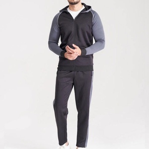 <b>Prime</b> Power Men's Gray Zip up Hoodie and Sweatpants 2-Piece Tracksuit Heavyweight Cotton Fleece 400g Lounge Sportswear - Product Image 2