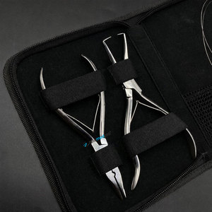 Kit de pinces pour l'application et le retrait d'extensions de cheveux en micro-perles d'acier durables, outils de pose de micro-liens réutilisables - Product Image 3
