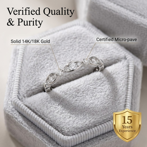 Bague moderne en or blanc 18 carats avec diamant rond taille marquise pour mariage, avec certificat, support OEM/ODM, personnalisation - Product Image 3