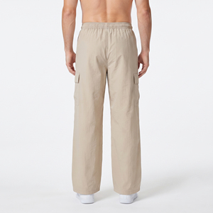 Men's Wide Leg Cargo <b>Wind</b> <b>Breaker</b> Pants 100% Nylon Polyester Loose Fit Full Length Light Weight Summer 320GSM <b>Wind</b> <b>breaker</b> Men - Product Image 2