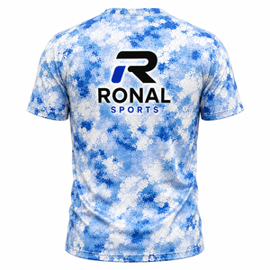เสื้อยืดผู้ชาย RONAL SPORTS ลายพิมพ์สไตล์สปอร์ต ทรงปกติ คอโอ แขนสั้น ผ้าโพลีเอสเตอร์ 100% ซักแล้วแห้งเร็ว ระบายอากาศได้ดี - Product Image 2