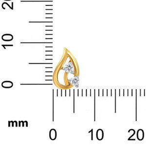 Pendientes de Diamantes Etereal Spark, Oro Amarillo de 18K, Diseño Geométrico, Diamantes Cultivados en Laboratorio, Corte Redondo, Joyería Fina para Mujer - Product Image 5