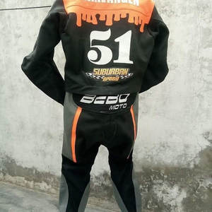 Traje de Motocicleta de Cuero para Hombre FAST MART INDUSTRY 2026, Impermeable, Resistente al Viento, Ecológico, Transpirable, Doble Botonadura, para Carreras al Aire Libre - Product Image 3