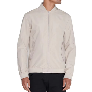 Blouson Bomber Homme en Soie Satinée de Haute Qualité, Blouson Bomber Matelassé en Satin, Col Montant Brodé, Blouson Bomber Homme Personnalisé - Product Image 3